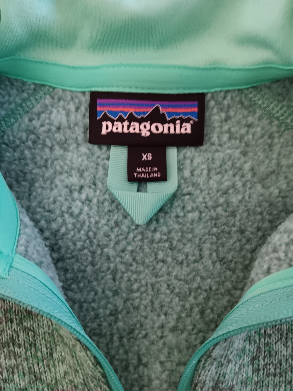 Patagonia Women's Fleece Jacket - Mint Green Size XS